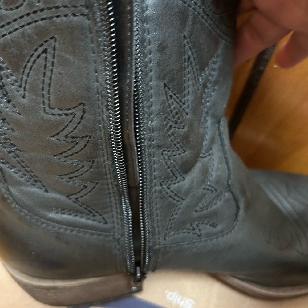 Black Western Cowgirl Boots - Picture 5 of 7